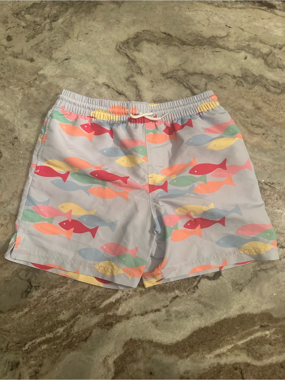 TBBC Pastel Fish Print Swim Shorts - Multicolor